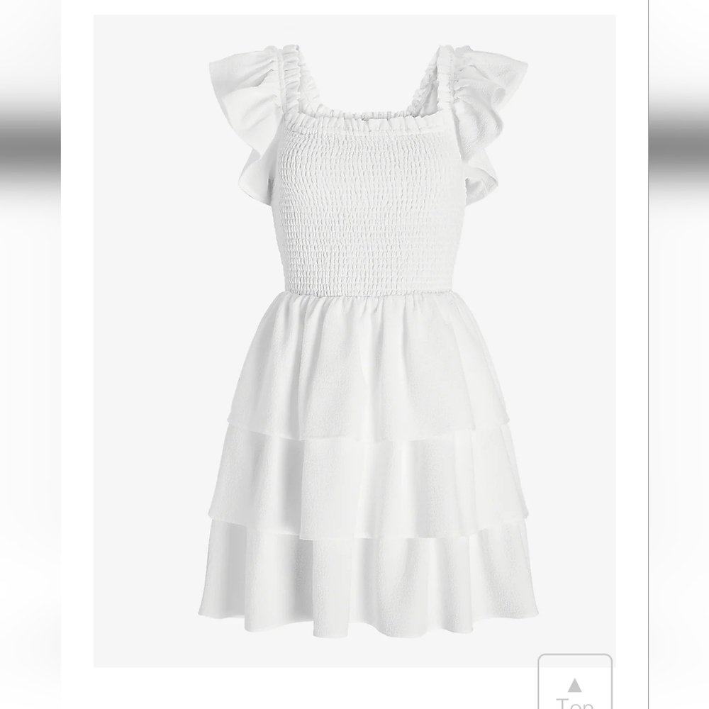 Express Ruffled Tiered Dress - Picture 2 of 5